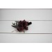  Wedding boutonniere   in purple burgundy beige black color scheme. Flower accessories. 0072 EU UK