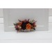 Flower comb in rust orange burgundy navy blue color scheme. Wedding accessories for hair. Bridal flower comb. Bridesmaid floral comb. 0043 EU UK