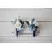  Wedding boutonnieres   in dusty blue navy blue white color scheme. Flower accessories. VERA EU UK