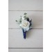  Wedding boutonnieres   in dusty blue navy blue white color scheme. Flower accessories. VERA EU UK