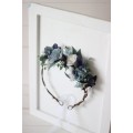 Cr-2-Dusty blue navy blue white flower crown. Hair wreath. Flower girl crown. Wedding flowers. VERA EU UK