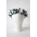 Dusty blue navy blue white flower crown. Hair wreath. Flower girl crown. Wedding flowers. VERA EU UK