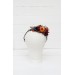 Rust orange burgundy blue flower crown. Hair wreath. Flower girl crown. Wedding flowers. 0043 EU UK