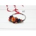 Rust orange burgundy blue flower crown. Hair wreath. Flower girl crown. Wedding flowers. 0043 EU UK