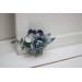 Flower comb in dusty blue navy blue white  color scheme. Wedding accessories for hair. Bridal flower comb. Bridesmaid floral comb. VERA EU UK