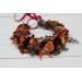 Rust burgundy cinnamon orange flower crown. Hair wreath. Flower girl crown. Wedding flowers. 0033 EU UK