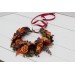 Rust burgundy cinnamon orange flower crown. Hair wreath. Flower girl crown. Wedding flowers. 0033 EU UK