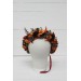 Rust burgundy cinnamon orange flower crown. Hair wreath. Flower girl crown. Wedding flowers. 0033 EU UK