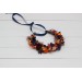 Orange burgundy navy blue  flower crown. Hair wreath. Flower girl crown. Wedding flowers. 0045 EU UK