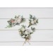 Flower comb in white blush pink color scheme. Wedding accessories for hair. Bridal flower comb. Bridesmaid floral comb. 5347