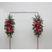  Flower arch arrangement in orange pink magenta colors.  Arbor flowers. Floral archway. Faux flowers for wedding arch. 5127