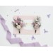 Charming  Purple, Lavender & White Wedding Accessories – Boutonnieres