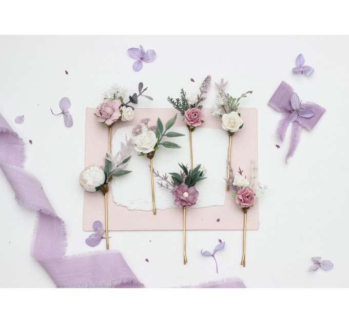 Charming Lilac, Lavender & White Wedding Accessories – & Bobby Pins