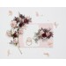 Blush Pink & Burgundy Wedding Accessories – Hair Pins with Crystals and Berries