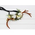 Fairytale Deer Flower Horns - Cosplay Floral Crown