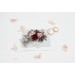 Blush Pink & Burgundy Wedding Accessories – Hair Combs  with Crystals and Berries