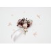 Blush Pink & Burgundy Wedding Accessories – Hair Pins with Crystals and Berries