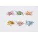 Set of Single-Color Floral Hair Combs – Dusty Blue, Sage Green, Peach, Yellow, Blush Pink & Mauve – Bridesmaid Hair Accessories