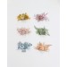 Set of Single-Color Floral Hair Combs – Dusty Blue, Sage Green, Peach, Yellow, Blush Pink & Mauve – Bridesmaid Hair Accessories