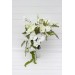 Elegant White and Green Bouquets – Bridal and Bridesmaid Faux Flowers