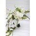 Elegant White and Green Bouquets – Bridal and Bridesmaid Faux Flowers