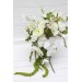 Elegant White and Green Bouquets – Bridal and Bridesmaid Faux Flowers