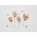 Pale Peach Hair Comb and Floral Pins Set – Perfect for Colorful Bridesmaid Dresses