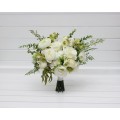 Beautiful White and Olive Green Bouquets – Bridal and Bridesmaid Faux Flowers