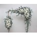 White Ivory Cream Wedding Arch Flowers – Faux Corner and Straight Arbor Arrangements