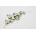 Set of 8 White Ivory Cream Flower Hair Pins – Elegant Wedding Hair Accessories