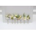 White, Yellow, and Green Bobby Pins for Spring-Summer Weddings