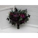 Black, Purple, and Magenta Bridal Bouquet – Gothic Halloween Wedding Flowers