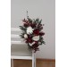 Aisle Flowers in Burgundy and Ivory – Chair & Sign Floral Decorations