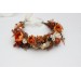 Rust Orange and Cream Flower Crown – Perfect for Fall Weddings and Events