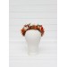 Rust Orange and Cream Flower Crown – Perfect for Fall Weddings and Events