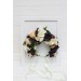 Large Flower Crown in Purple, Pink, and Ivory with Black Berries