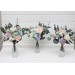 Simple Wedding Table Flowers in Soft Pastel Colors