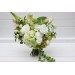 Green and White Summer Bridal Bouquet – Faux Wedding Flowers