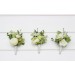 Wedding Boutonnieres in White and Green – Elegant Flower Accessories for Men