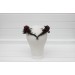 V-Shaped Witch Crown with Spiders – Burgundy & Black Cosplay Hair Accessory