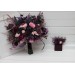 Pocket Boutonniere in Deep Purple, Fuchsia & Pink Colors | Wedding Flower Accessories