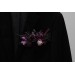 Pocket Boutonniere in Deep Purple, Fuchsia & Pink Colors | Wedding Flower Accessories