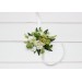 Wedding Boutonnieres in White and Green – Elegant Flower Accessories for Men