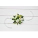 Wedding Boutonnieres in White and Green – Elegant Flower Accessories for Men