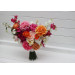 Orange, Magenta & Pink Bridal & Bridesmaid Bouquets | Wildflowers & Faux Dahlia Daisy Wedding Bouquets