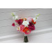 Orange, Magenta & Pink Bridal & Bridesmaid Bouquets | Wildflowers & Faux Dahlia Daisy Wedding Bouquets
