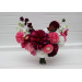 Colorful Bridal Bouquet in White & Magenta Pink | Summer Wedding Dahlia Bouquet