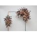 Cinnamon, Terracotta & Beige Arch Flowers for Fall Wedding | Faux Floral Arch Arrangement