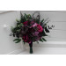 Black, Purple, and Magenta Bridal Bouquet – Gothic Halloween Wedding Flowers