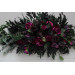Purple, Black, Magenta & Green Floral Arrangement for Halloween or Gothic Wedding | Archway Decor